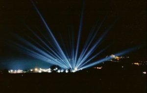 Multi-Beam Space flower Searchlights Rental