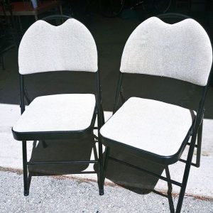 Padded White Folding Chairs Rental