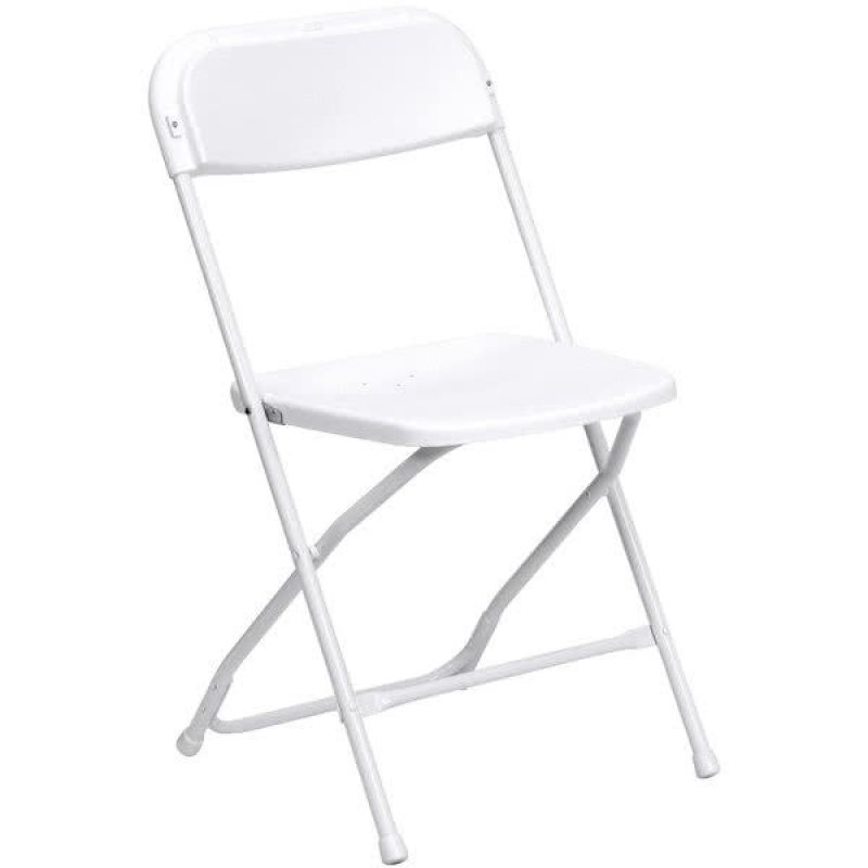 White Plastic Folding Chairs Rental in Toronto, Canada